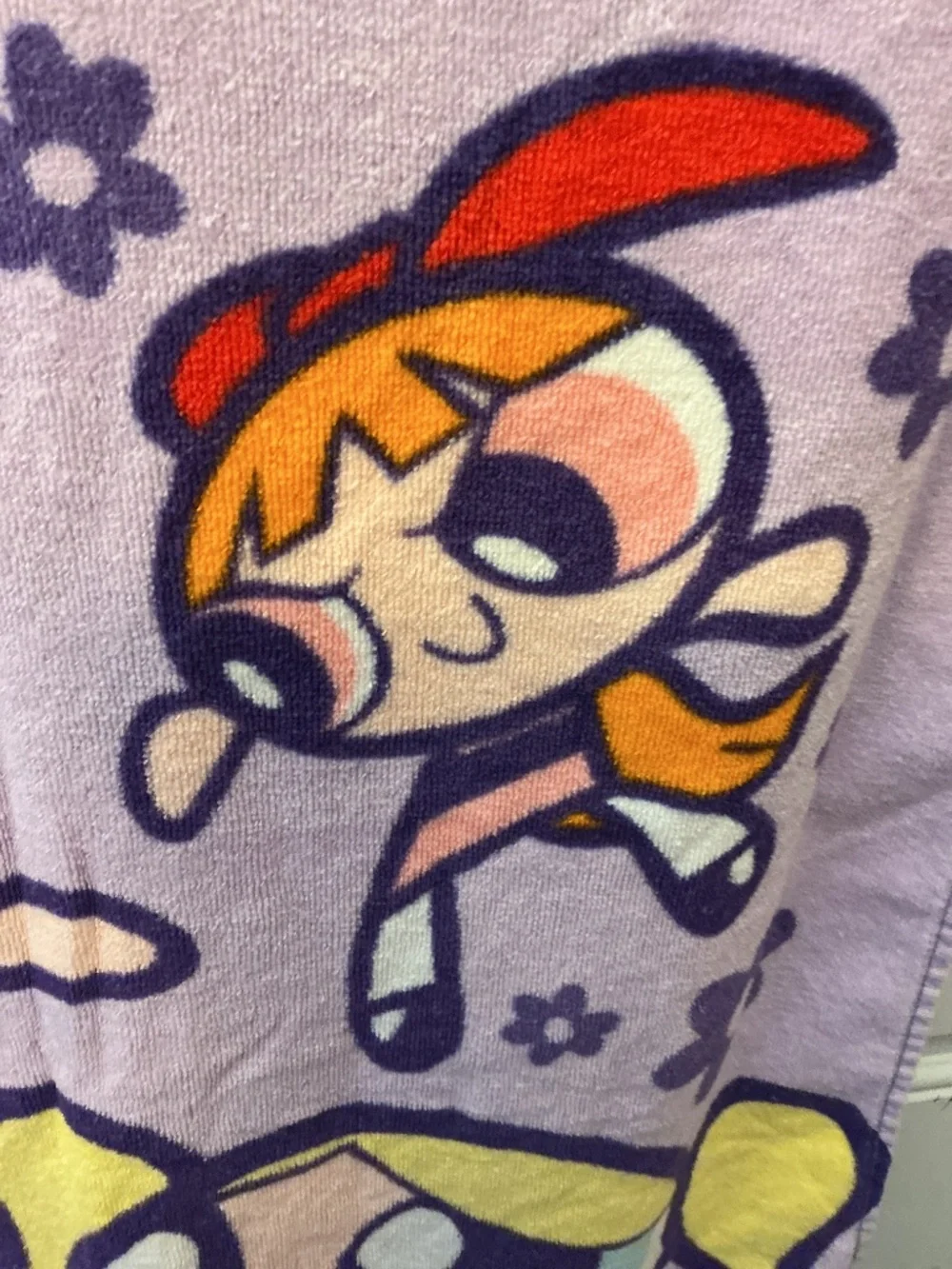 Vintage 2000 Y2K PowerPuff Girls Beach Towel Cartoon Network Girl Power!